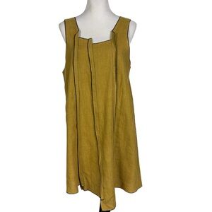 Cynthia Ashby Sleeveless Linen Women's Dress Size Medium Lagenlook